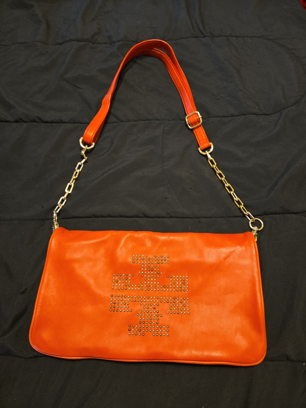 Tory Burch Red Stud Accent Women’s Shoulder Bag